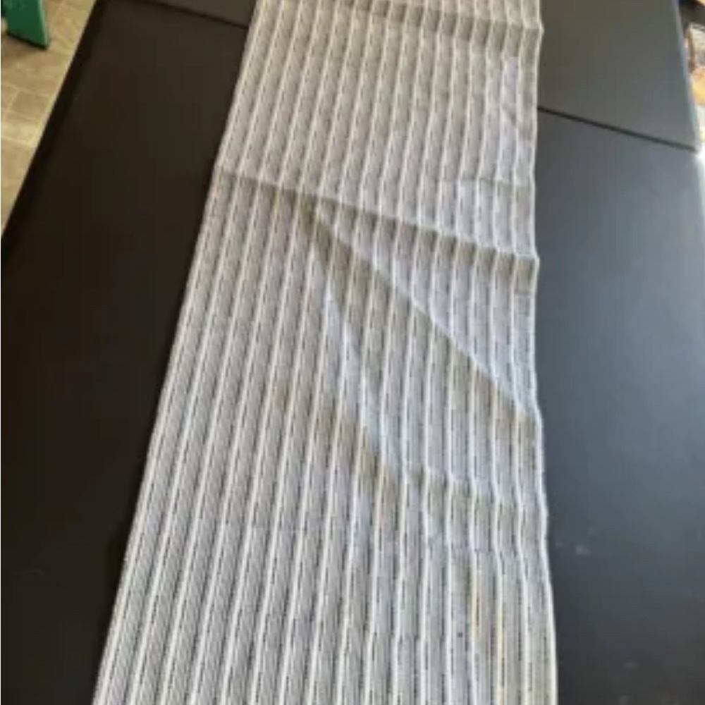 (Sale $10) Blue & white Striped Table Runner